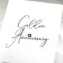 50th Golden Jewel Personalised Anniversary Card, thumbnail 5 of 6