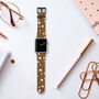 Caramel Spots Vegan Leather Apple Watch Band, thumbnail 5 of 7