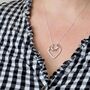 Personalised Heart Ring Keeper Necklace, thumbnail 5 of 12