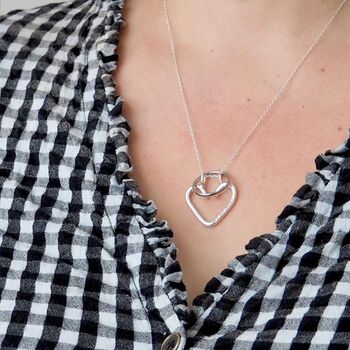 Personalised Heart Ring Keeper Necklace, 5 of 12
