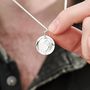 Globe St Christopher Personalised Travel Necklace, thumbnail 5 of 12