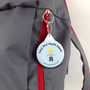 Personalised First Day At School Badge Or Keyring, thumbnail 4 of 9