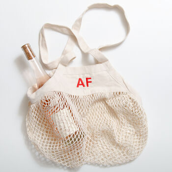 Personalised Embroidered Net Tote Bag, 2 of 10