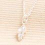 Mini Conch Shell Pendant Necklace In Gold Or Silver Plating, thumbnail 2 of 3