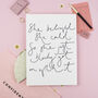 'She Believed She Could…' Hand Lettered Print, thumbnail 3 of 3