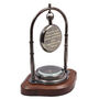 Personalised Father's Day Desk Clock With Compass, thumbnail 6 of 9