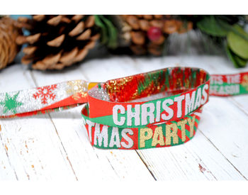 Christmas Party Wristbands Bracelets Favours, 6 of 12