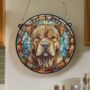 Shar Pei Stained Glass Effect Suncatcher, thumbnail 4 of 4