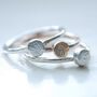Recycled Silver Or Gold Fingerprint Stacking Ring, thumbnail 4 of 7