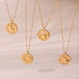 Aquarius Zodiac Necklace 18k Gold Plated Gift, thumbnail 8 of 8