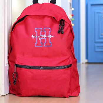 Personalised Sustainable Embroidered Child's Backpack, 4 of 10