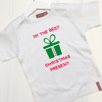 Personalised Best Christmas Present Babygrow/T Shirt, 2 of 12