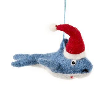 Santa Jaws Fair Trade Handmade Christmas Felt, 2 of 8
