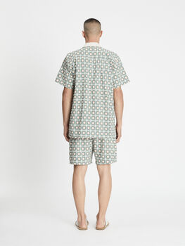 Dayra Printed Unisex Relaxed 100% Cotton Loungewear Set, 3 of 3