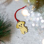 Labrador Puppy Christmas Tree Decoration, thumbnail 2 of 7