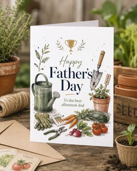Allotment Dad Father’s Day Card, Gardening Card, 2 of 6