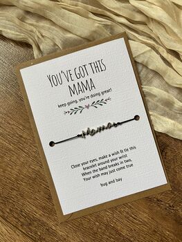 New Mummy / New Mum Wish Bracelet, 3 of 6