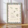 Babar The Elephant Nursery Art Print, thumbnail 1 of 3
