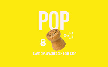 Giant Champagne Cork Door Stop, 4 of 4