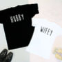 Hubby And Wifey Wedding / Honeymoon T Shirts, thumbnail 1 of 3