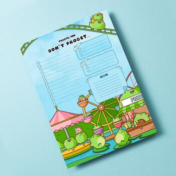 Frog To Do List Pad | Cute Stationery, 2 of 4
