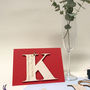 Personalised Initial Letter Valentines Card, thumbnail 10 of 12