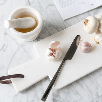 White Marble Dipping Bowl, 2 of 3