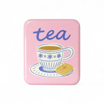 Tea Bag Travel Pocket Tin Tea Lover Gift Storage Box | T And B, 5 of 9