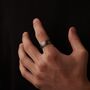Personalised Silver And Gold Tungsten Wedding Band Ring, thumbnail 2 of 10