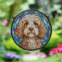 Cockapoo Stained Glass Effect Suncatcher, thumbnail 2 of 6