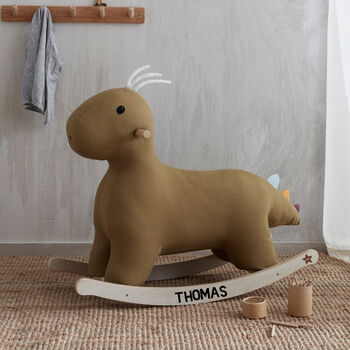 Personalised Rocking Horse Dino Toy, 2 of 7