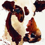 Cow Painting, Brown Cow, thumbnail 2 of 2