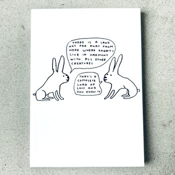 David Shrigley Rabbit Notebook, 3 of 3