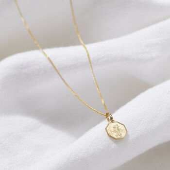 Petite 9ct Gold St Christopher Necklace, 2 of 5