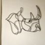 Rhino Wire Wall Art, thumbnail 3 of 4