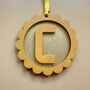 Personalised Christmas Ornament Scalloped Decoration, thumbnail 7 of 7