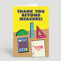 Thank You Beyond Measure Cute Stationery Teacher Card, thumbnail 1 of 3