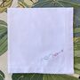 Arrow And Heart Embroidered Napkin, thumbnail 2 of 3