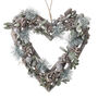 Winter Twig And Acorn Heart Wreath, thumbnail 1 of 2