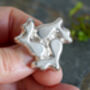 925 Sterling Silver Brooch T, One Of A Kind Brooch, thumbnail 2 of 5
