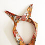 Autumn Flower Print Cotton Wire Headband Regular Price, thumbnail 1 of 5