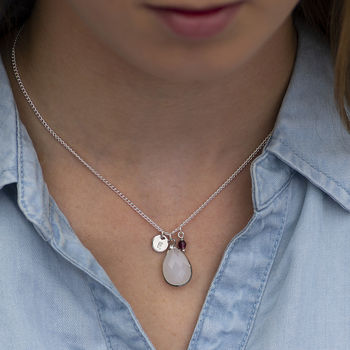 Personalised Moonstone Charm Necklace, 4 of 10