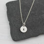 Sterling Silver Dinky Initial Pendant, thumbnail 2 of 12