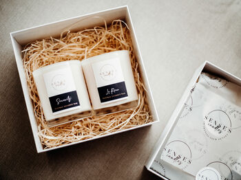 Signature Duo Luxury Candles Gift Set, Coconut Wax, 2 of 4