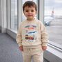 First Time Flyer Personalised Organic Cotton Tracksuit For Kids, thumbnail 1 of 4