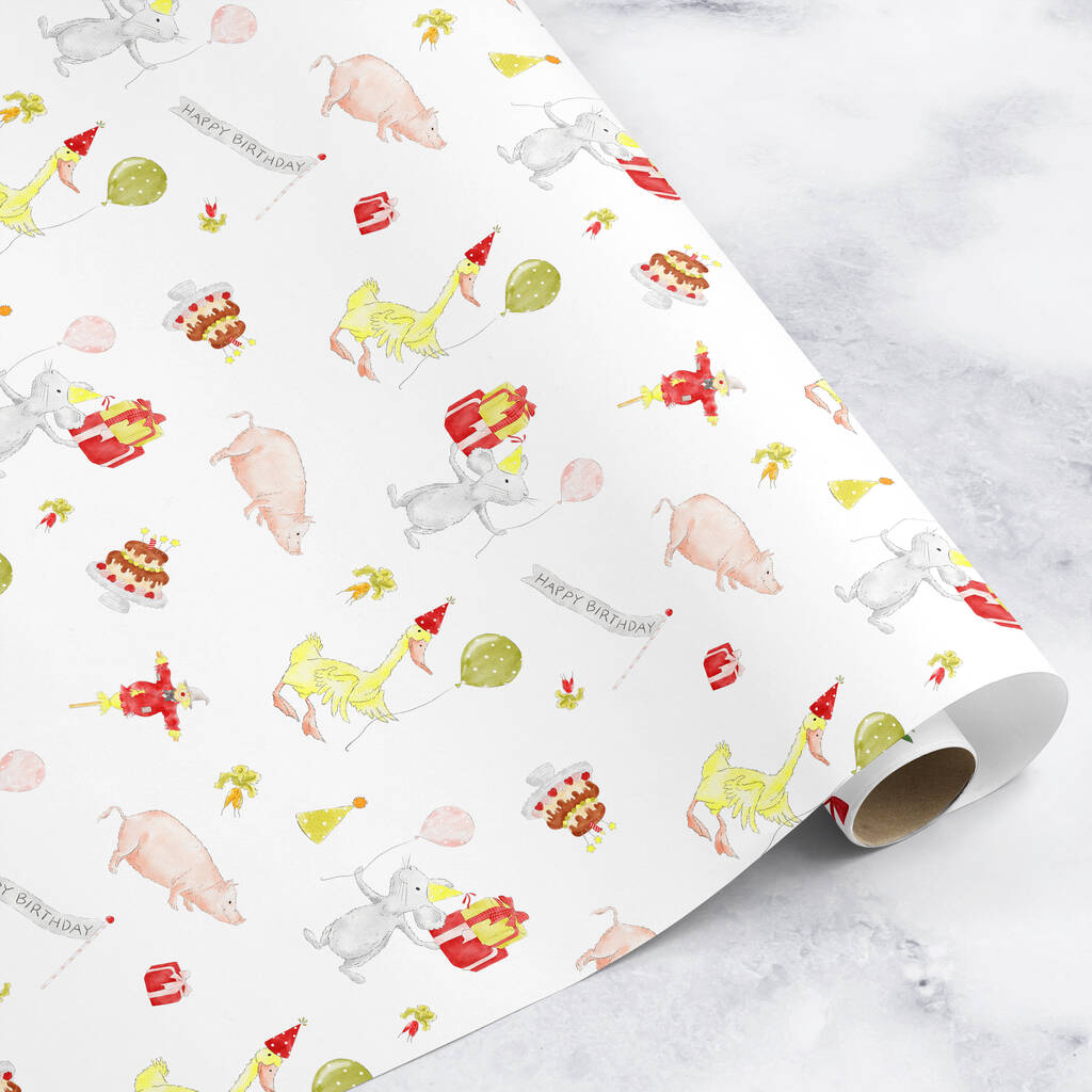 Farm Animal Wrapping Paper Roll Or Folded, 1 of 3