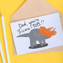 Dinosaur Pun Funny Father's Day Or Birthday Card, thumbnail 2 of 3