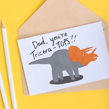 Dinosaur Pun Funny Father's Day Or Birthday Card, 2 of 3