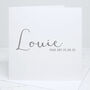 Personalised Page Boy Calligraphy Wedding Card, thumbnail 2 of 4