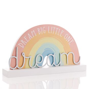 Personalised Rainbow Nursery Plaque, 2 of 2